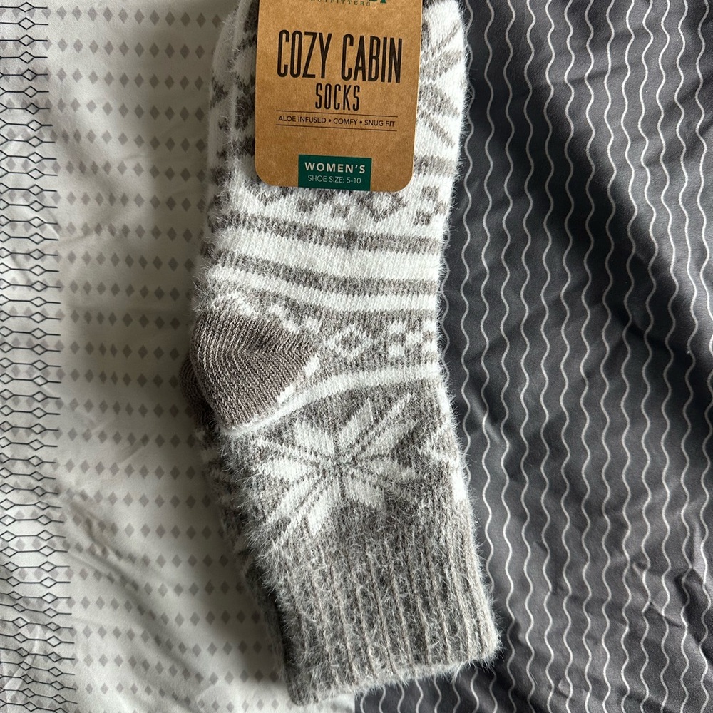 Cozy Cabin Women's Gray Socks